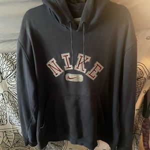 Vintage Navy Blue Nike Hoodie